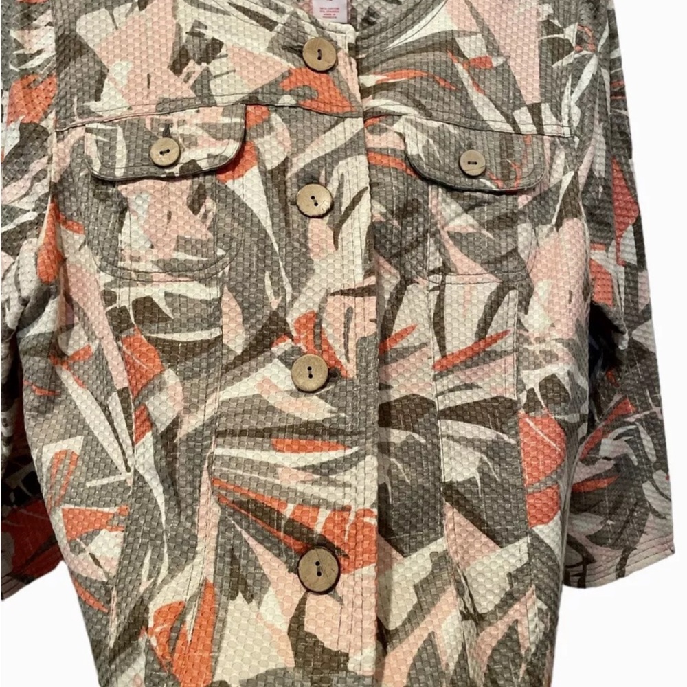 Ruby Rd Women's Tropical Patterned Jacket-Size 28w - image 3